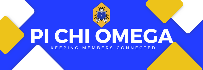Pi Chi Omega Banner Pi Chi Omega Banner